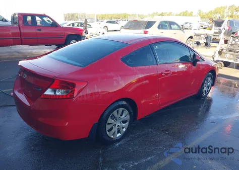 2012 Honda Civic Lx z USA, uszkodzony, nr VIN 2HGFG3B59CH558060